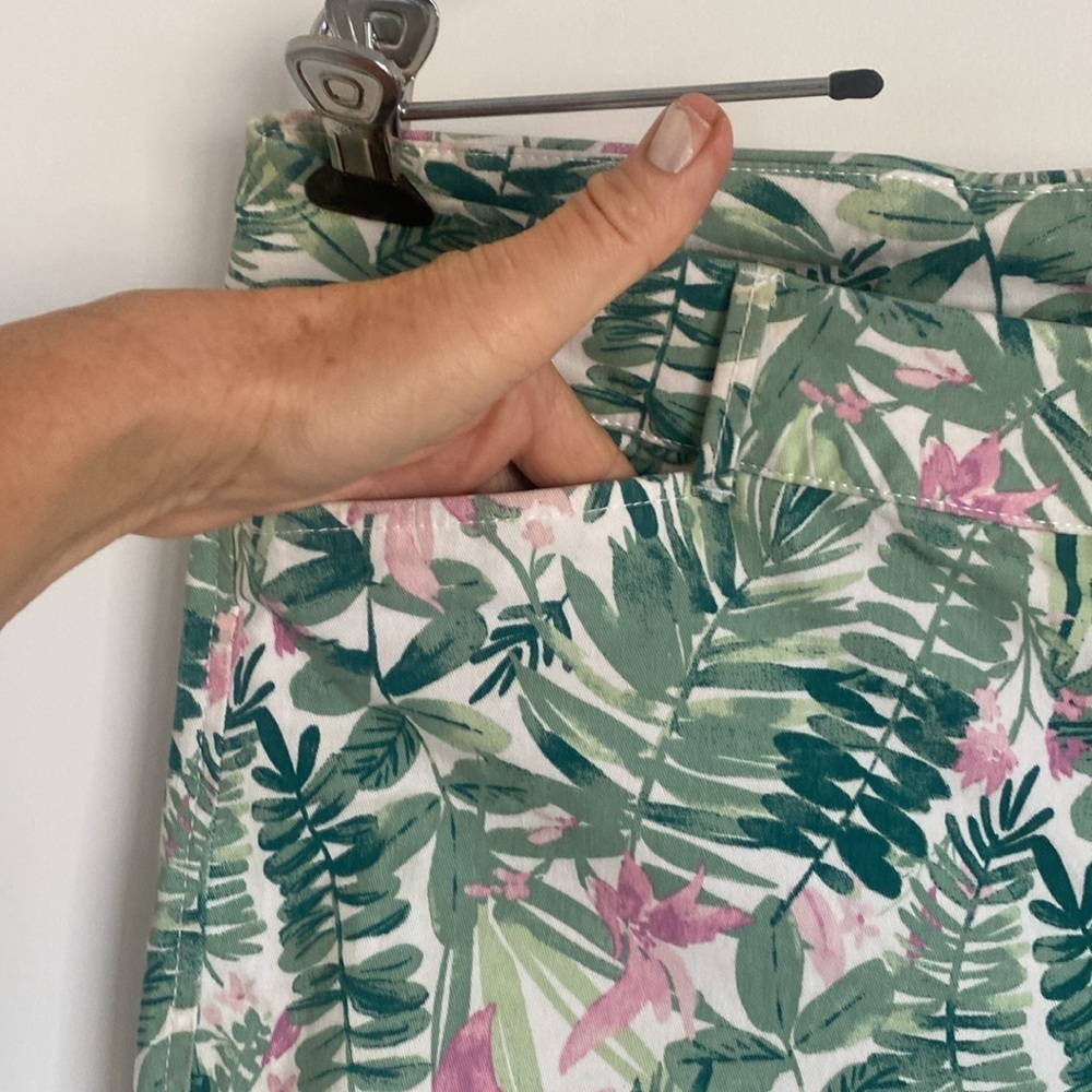 OLD NAVY - PIXIE, tropical print long cotton pants SIZE 12 - Picture 5 of 16